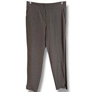 Athleta Women's Brooklyn High-Rise Plaid Ankle Pant Women’s Size 8 Gray